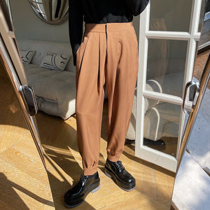 High-waisted Casual Trousers