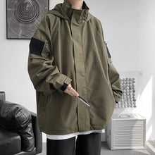 Load image into Gallery viewer, Hooded Solid Loose Relaxed Jacket
