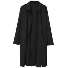 Load image into Gallery viewer, Buttonless Loose Long Thin Trench Coat
