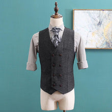 Load image into Gallery viewer, Men&#39;s V-Neck Sleeveless Slim Fit Jacket Casual Suit Vests
