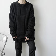 Load image into Gallery viewer, Loose Deconstructed Crewneck Sweater
