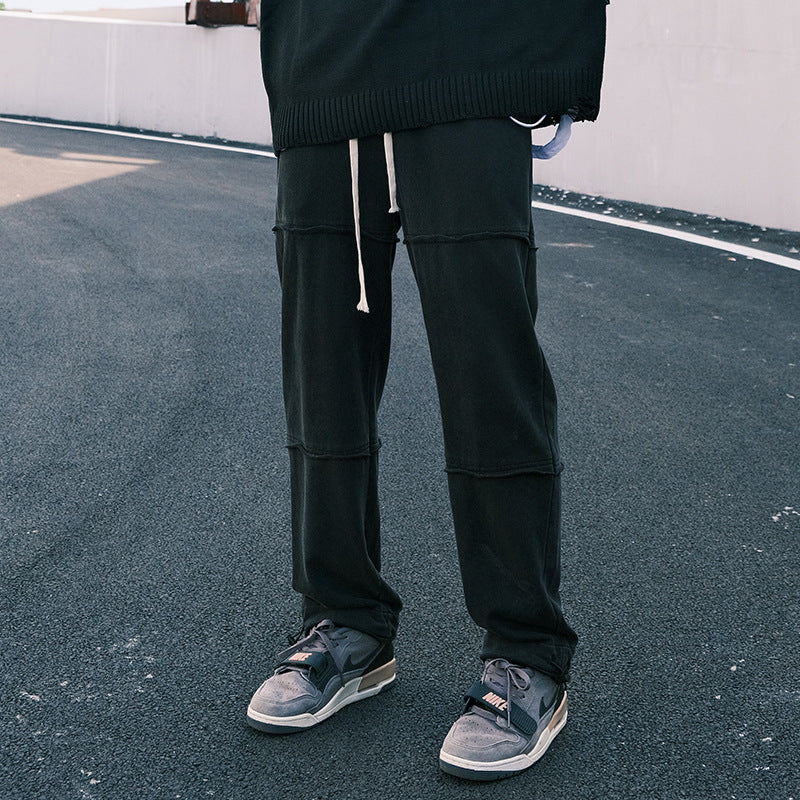 Black Loose Athleisure Trousers