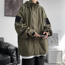 Load image into Gallery viewer, Hooded Solid Loose Relaxed Jacket
