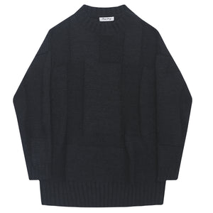 Loose Deconstructed Crewneck Sweater