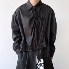 Load image into Gallery viewer, Dark Irregular Placket Lightweight Jacket
