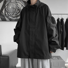 Load image into Gallery viewer, Hooded Solid Loose Relaxed Jacket
