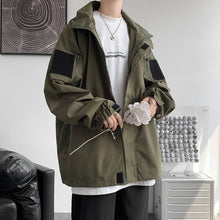 Load image into Gallery viewer, Hooded Solid Loose Relaxed Jacket
