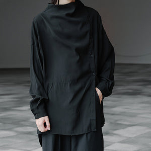 Asymmetrical Placket Shirt