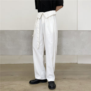 High-waisted Wide Loose Trousers