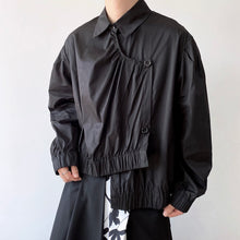 Load image into Gallery viewer, Dark Irregular Placket Lightweight Jacket
