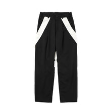 Load image into Gallery viewer, Black And White Contrast Tie Irregular Pants
