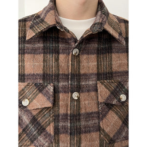 Brown Plaid Thick Shirt