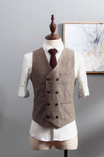 Load image into Gallery viewer, Men&#39;s V-Neck Sleeveless Slim Fit Jacket Casual Suit Vests
