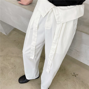 High-waisted Wide Loose Trousers