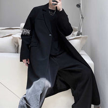 Load image into Gallery viewer, Dark Sleeve Embroidered Long Coat
