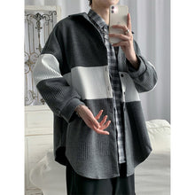 Load image into Gallery viewer, Color Contrast Paneled Knit Jacket
