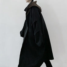 Load image into Gallery viewer, Canvas Hooded Mid-length Trench Coat
