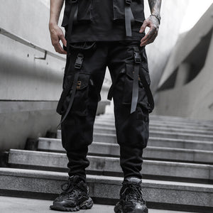 Black Slim Fit Casual Overalls