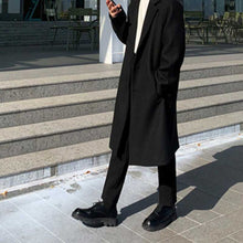 Load image into Gallery viewer, Black Mid-length Over-the-knee Thickened Coat
