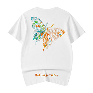 Butterfly Embroidery Short Sleeve T-Shirt