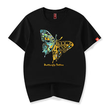 Load image into Gallery viewer, Butterfly Embroidery Short Sleeve T-Shirt
