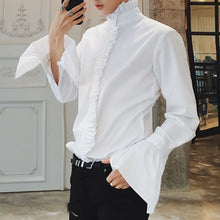 Load image into Gallery viewer, Flared Sleeve Ruffle Shirt
