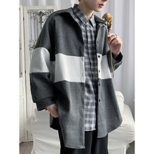 Load image into Gallery viewer, Color Contrast Paneled Knit Jacket
