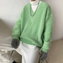 Load image into Gallery viewer, Elegant V-neck Knitted Sweater
