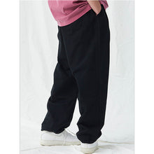 Load image into Gallery viewer, Black Straight Leg Lounge Pants
