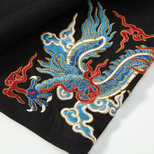 Load image into Gallery viewer, Dragon Embroidered Loose Short Sleeve T-Shirt
