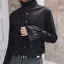 Load image into Gallery viewer, Flared Sleeve Ruffle Shirt
