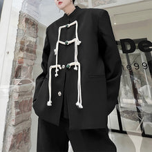 Load image into Gallery viewer, Buckle Contrast Fringe Jacket
