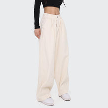 Load image into Gallery viewer, Japanese Retro High Waist Wide Leg Cargo Jeans
