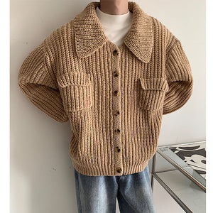 Casual Lapel Sweater Cardigan