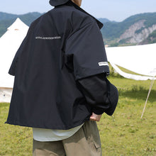 Load image into Gallery viewer, Outdoor Stand Collar Fake Two Piece Jacket
