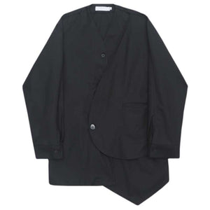 Black Single Breasted Long Sleeve Casual Coat