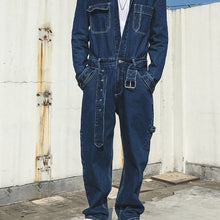 Load image into Gallery viewer, Denim Workwear Straight Jumpsuit
