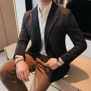 Double Breasted Casual Business Blazer