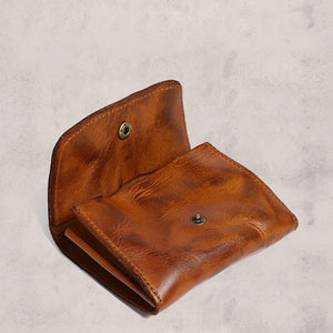 Handmade Retro Card Holder Leather Wallet