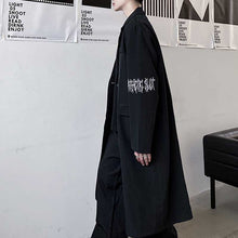 Load image into Gallery viewer, Dark Sleeve Embroidered Long Coat
