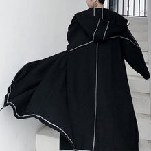 Load image into Gallery viewer, Irregular Hem Hooded Coat
