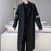 Load image into Gallery viewer, Dark Sleeve Embroidered Long Coat
