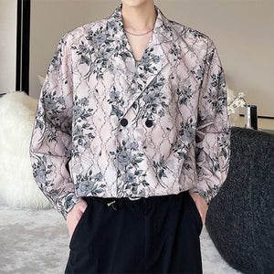 Floral Print Long-sleeve Shirt