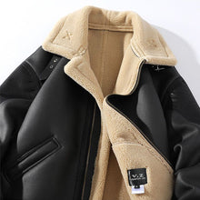 Load image into Gallery viewer, Fleece Thickened Stitching Integrated Lapel Jacket
