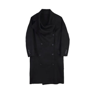 Irregular Lapel Trench Coat