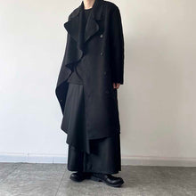 Load image into Gallery viewer, Irregular Lapel Trench Coat
