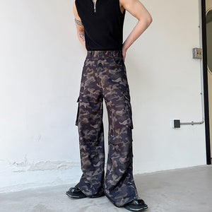 Camouflage Wide Leg Loose Pants