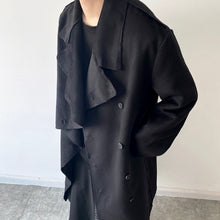 Load image into Gallery viewer, Irregular Lapel Trench Coat
