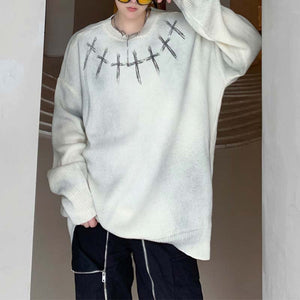 Graffiti Crosses Street Trends Sweaters