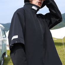 Load image into Gallery viewer, Outdoor Stand Collar Fake Two Piece Jacket
